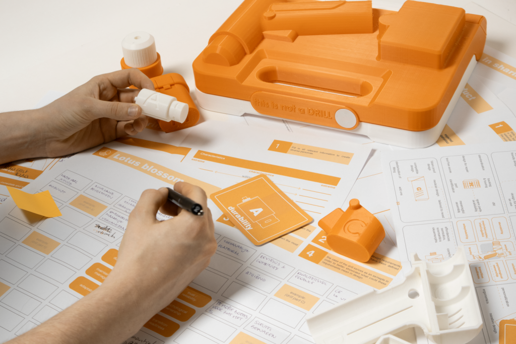 This Is Not a Drill toolkit being used with templates and parameter cards